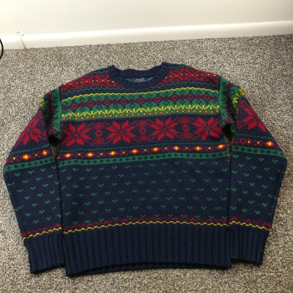 Polo by Ralph Lauren Multicolor Crewneck Sweater - Picture 1 of 10